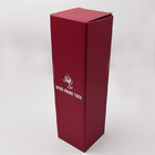Tablero de papel de lujo rojo plegable amistoso de la caja de regalo de la botella de vino de Eco