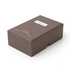 Tapa y base dos pedazos de regalo de las cajas del papel de Brown de lujo con la impresión ULTRAVIOLETA del perfume