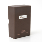 Tapa y base dos pedazos de regalo de las cajas del papel de Brown de lujo con la impresión ULTRAVIOLETA del perfume