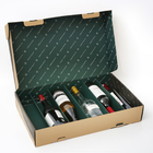 Botella estética de lujo de papel acanalada 6 de la caja de regalo de la botella de vino tinto ninguna impresión