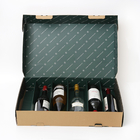 Botella estética de lujo de papel acanalada 6 de la caja de regalo de la botella de vino tinto ninguna impresión