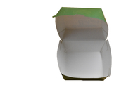 Las cajas acanaladas de una pieza del anuncio publicitario del FSC van de fiesta a Mini Burger Boxes