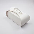 Caja de pastel blanca ligera y personalizada con manija Caja de embalaje de alimentos