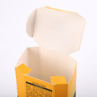 Pequeña cartulina amarilla que dobla las cajas de empaquetado cosméticas para Skincare