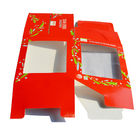 Caja de ventana clara de la torta del ODM que empaqueta el PVC impreso de encargo plegable de Artpaper de la manija