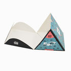 Bolsas de papel inferiores planas de impresión de encargo C1S Artpaper 350g de las compras promocionales irregulares