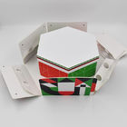 Dos capas de la caja de embalaje de la cartulina del chocolate hexagonal rígido de lujo del té