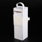 Cajas de empaquetado cosméticas plegables blancas de Prufume de la sola botella con la manija