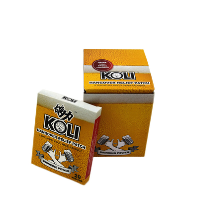 comprar El anuncio publicitario acanalado robusto encajona el alivio amarillo asociado a la caja dolorida de la medicina de los músculos online manufacture