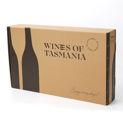 comprar Botella estética de lujo de papel acanalada 6 de la caja de regalo de la botella de vino tinto ninguna impresión online manufacture