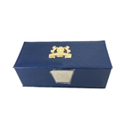 Cajas de regalo de lujo reciclables de alta gama Cajas de embalaje de cartón rígido azul