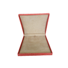 Cajas de regalo de lujo de cartón rígido de color rosa pequeño Brazalete portátil Embalaje Cajas de joyería personalizadas