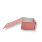 Cajas de regalo de cartón reciclado de color rosa plegable magnético exquisito