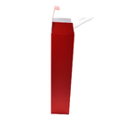 Caja de regalo de botella única roja personalizada para champán de superficie lisa