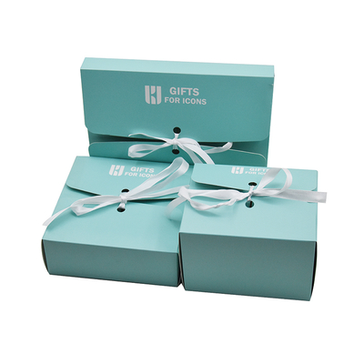 comprar Caja de regalo reciclable de cartón rígido para cosméticos, ropa de lujo personalizada con cinta online manufacture