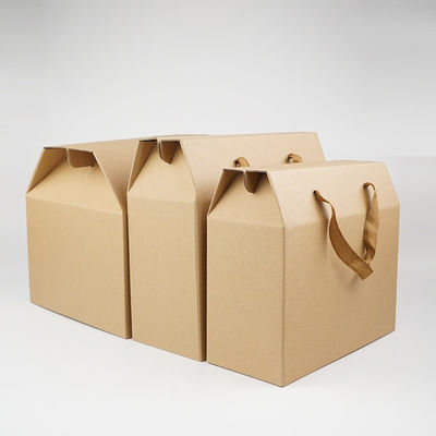 comprar Eco-Friendly Custom Logo Printed Corrugated Cardboard Mailer Box Gift Box With Handle online manufacture