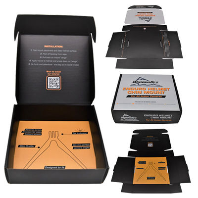 comprar La cartulina plegable acanaló las cajas del anuncio publicitario que enviaban para los recambios del casco online manufacture