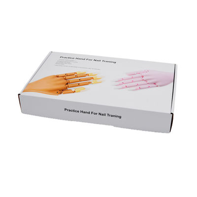 comprar Cajas acanaladas blancas de papel plegables del anuncio publicitario con el logotipo del mismo tamaño online manufacture