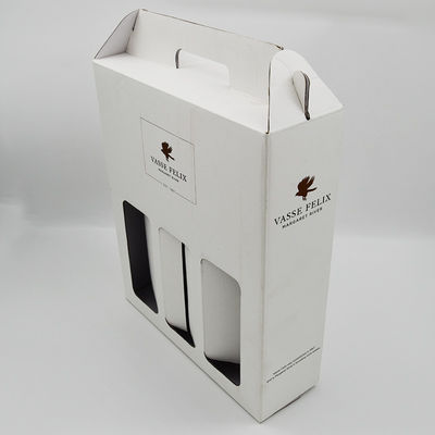 comprar Botella roja de Gin Handle For 2 del whisky de la caja de regalo de la botella del vino blanco de la cartulina online manufacture