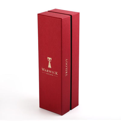 comprar Caja de regalo de una pieza plegable de la botella de vino que empaqueta para los aniversarios de bodas online manufacture