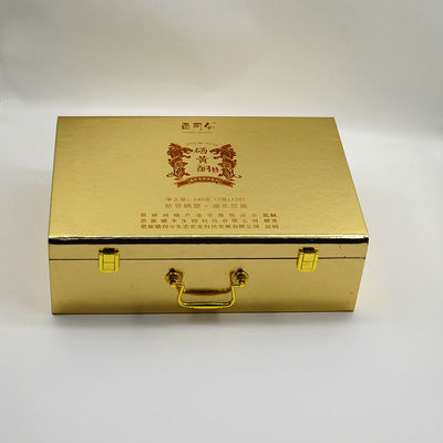 comprar El regalo de lujo de madera con bisagras encajona la manija de oro 300g que empaqueta para la atención sanitaria online manufacture