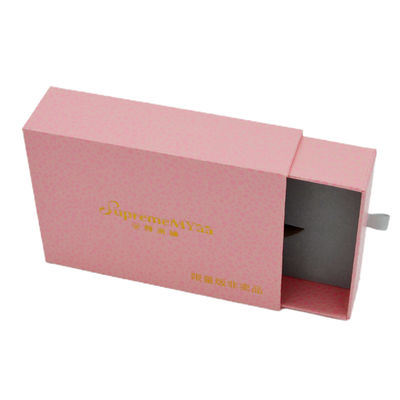 comprar Caja de regalo cosmética de la piel sintética que empaqueta la caja rosada rígida del partido del cajón de papel 400gsm de vaivén online manufacture