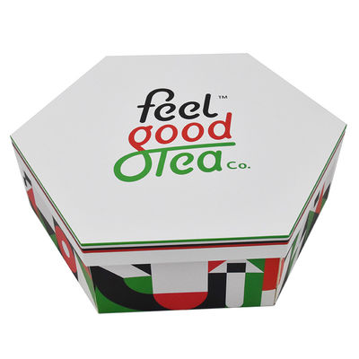 comprar Dos capas de la caja de embalaje de la cartulina del chocolate hexagonal rígido de lujo del té online manufacture