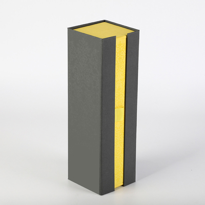 comprar sola caja magnética de la botella de whisky de la vodka del alcohol del paquete plano de Greyboard de la caja del cierre de la botella de vino online manufacture