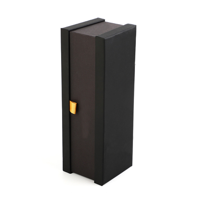 comprar Amortiguador rígido de lujo de cuero de la esponja de la caja de embalaje del alcohol de la caja de regalo de la botella del brandy de la vodka del vino de la PU solo online manufacture