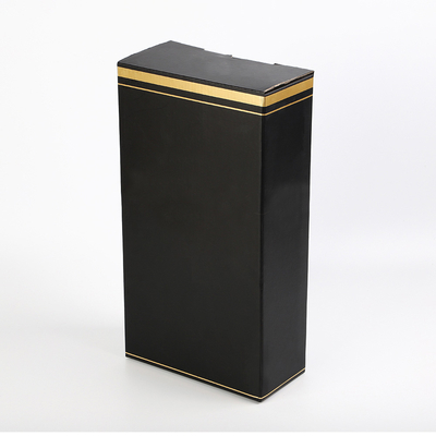 comprar Caja de empaquetado del vino acanalado plegable e flauta con la función del armario de la parte inferior de la cerradura del desplome y del cuello de la botella online manufacture
