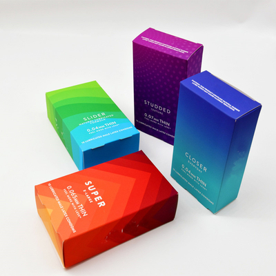 comprar OEM Matt Laminated Paper Color Box para el empaquetado del condón online manufacture