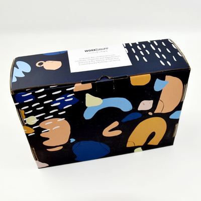 Cajas acanaladas coloreadas amistosas del anuncio publicitario del OEM de Eco pequeñas para los regalos