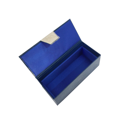 Cajas de regalo de lujo reciclables de alta gama Cajas de embalaje de cartón rígido azul
