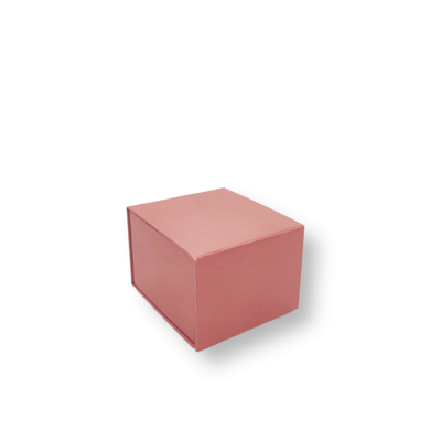 Cajas de regalo de cartón reciclado de color rosa plegable magnético exquisito
