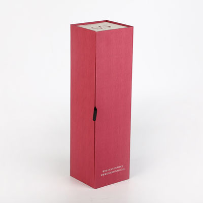 Botella de licor Caja de regalo magnética rígida Caja de botella de vino individual de 2 mm