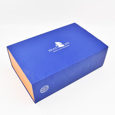 Cuadro de regalo de copas de cartón de doble puerta con recortes personalizados cerradura y manga de papel