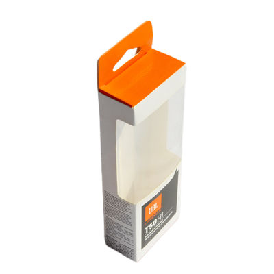 Caja de ventana clara plegable que empaqueta la caja clara impresa de la ejecución de la ventana del PVC de la suspensión del uno mismo de Artpaper