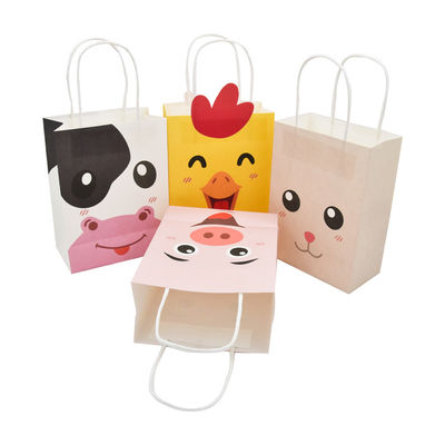 El pequeño regalo mezclado interior blanco de papel de encargo coloreado del tamaño de los bolsos de compras empaqueta el bulto para el negocio