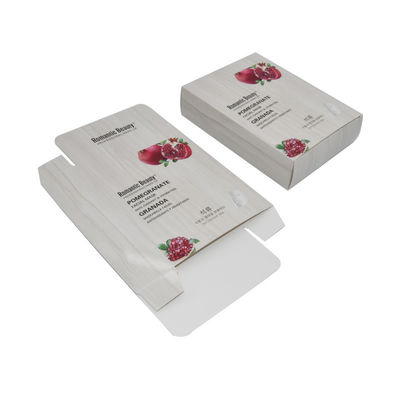 Cajas de empaquetado del cosmético blanco de papel de encargo para la máscara facial