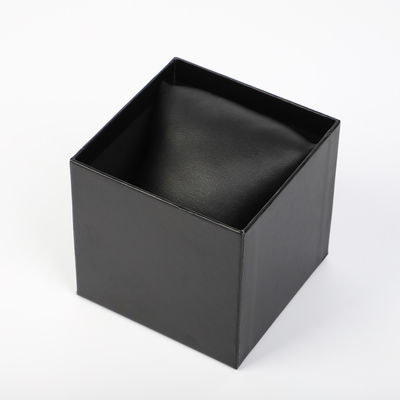 Caja de reloj de cuero del ODM de la hoja de oro FSC dos pedazos del papel rígido con la almohada envuelta