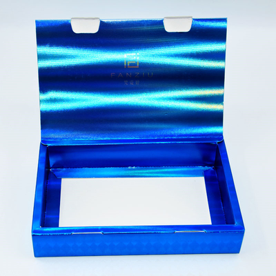 Caja facial de empaquetado cosmética de las máscaras de la aleta de las cajas ISO9001 de la una pieza olográfica de la tapa