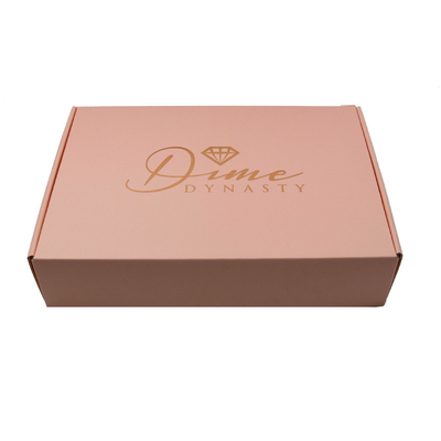 La joyería acanaló las cajas de envío Logo Cardboard Mailer Box de encargo